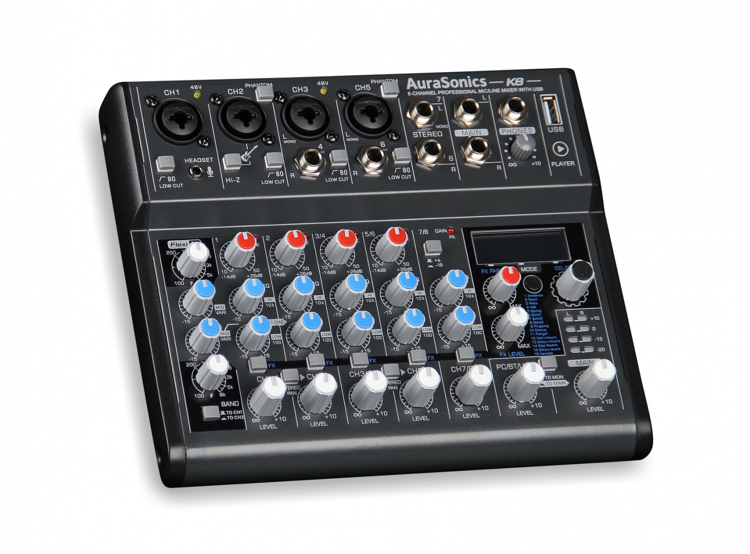AuraSonics K8 компактный микшерный пульт в Белогорске