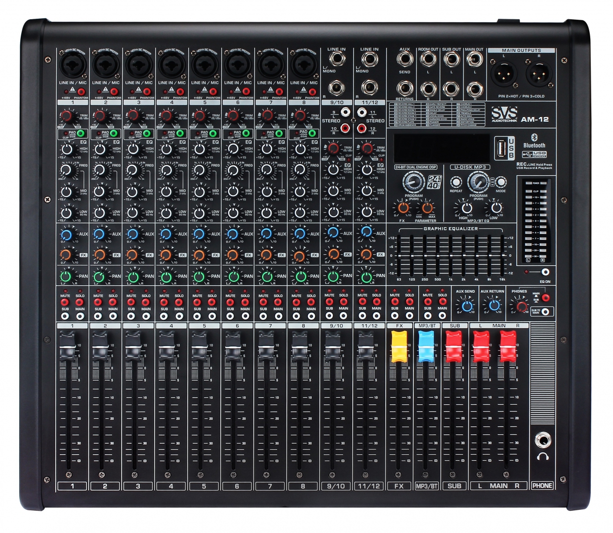 SVS Audiotechnik mixers AM-12 Микшерный пульт аналоговый, 12-канальный в Белогорске