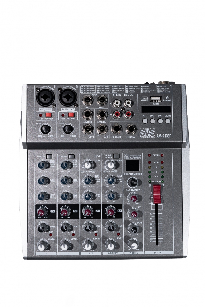 SVS Audiotechnik mixers AM-6 DSP Микшерный пульт аналоговый, 6-канальный SVS Audiotechnik mixers в Белогорске