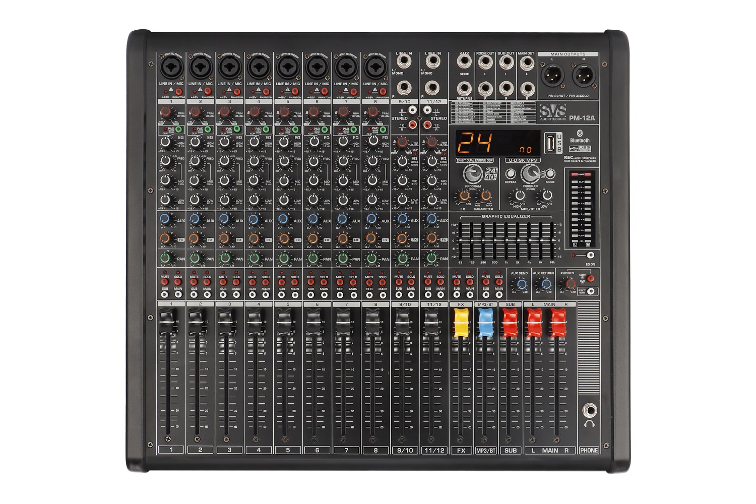 SVS Audiotechnik mixers PM-12A Активный аналоговый микшерный пульт, 12-канальный в Белогорске